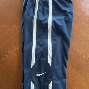 Nike Navy and White Sweatpants